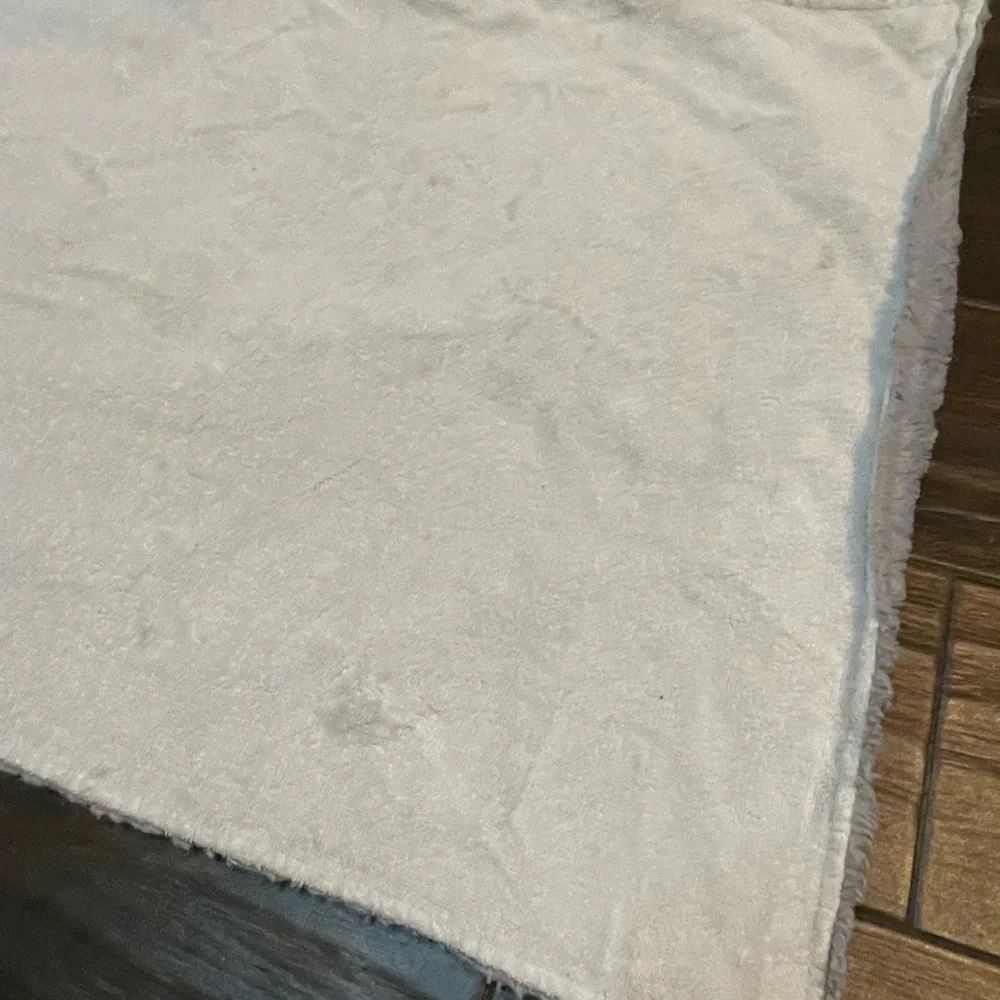 Pottery Barn Kids Faux fur hooded towel elephant